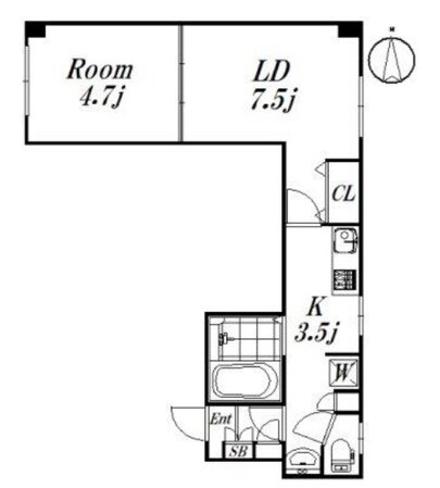 高円寺駅 徒歩7分 2階の物件間取画像